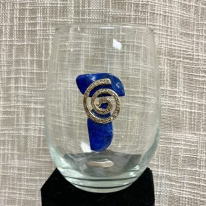 Stemless Wine Glass - Wine #322 (Blue Lapis (Plain))
