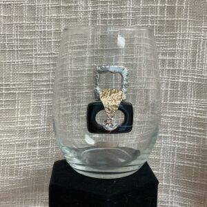 Stemless Wine Glass - Wine #320 Crystal (Black Onyx)