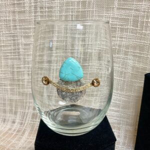 Stemless Wine Glass - Wine #315 Crystal (Turquoise)