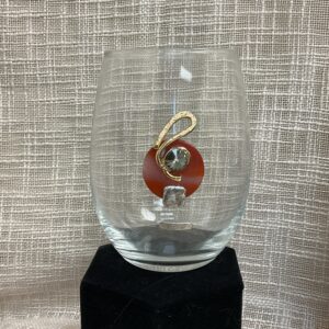 Stemless Wine Glass - Wine #321 Crystal (Carnelian)