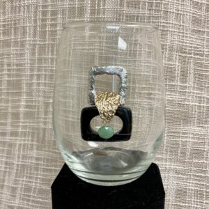 Stemless Wine Glass - Wine #320 Jade (Black Onyx)