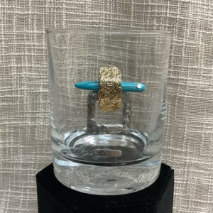 Whiskey Rocks Glass - Rocks #109 (Turquoise (Plain))